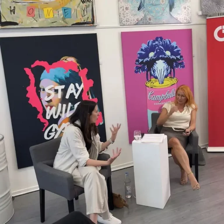 Atelier Talk / Mittelstand fragt – Politik antwortet mit Lena Teschlade, MdL im Galerie-Atelier Sascha Dahl Köln