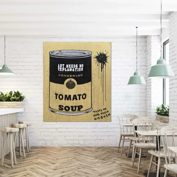 kunstwerk malerei popart tomato soup gold sascha dahl koeln2