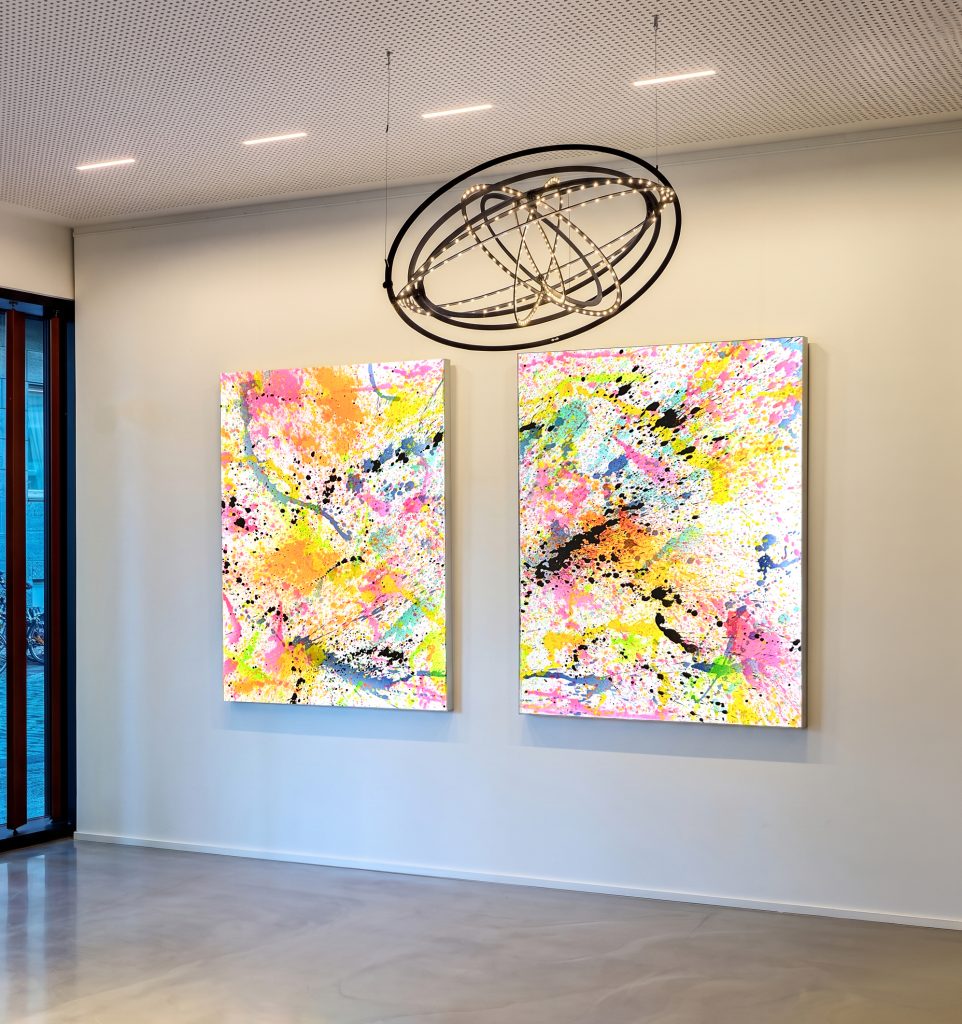 Luminous Works 2 Lichtobjekt Empfangshalle Sascha Dahl